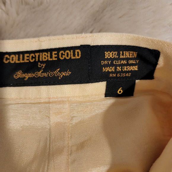 Linen Pleated Pants-fully lined - Picture 2 of 4